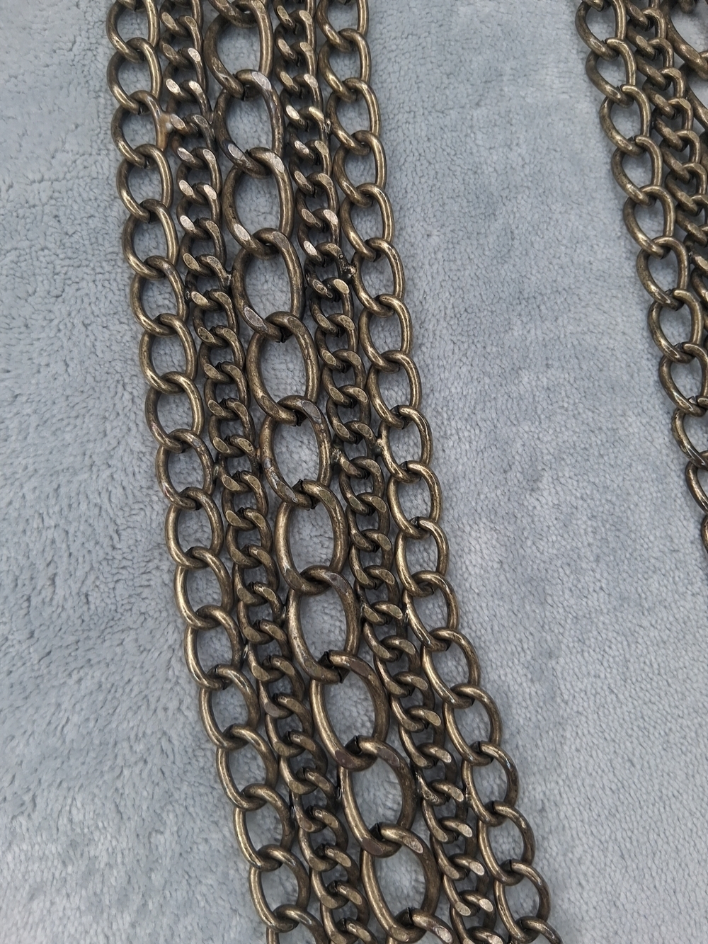Chico's Bronze Multi-Chain Waist Belt Floral Medallion Medieval Festival - Picture 4 of 13